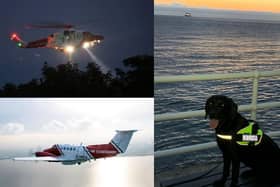 Multi-agency rescue operation involving Northern Ireland and Scotland resources including helicopter, aircraft and dog unit (Photo: K9 Search & Rescue NI).