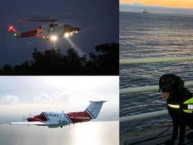 Multi-agency rescue operation involving Northern Ireland and Scotland resources including helicopter, aircraft and dog unit (Photo: K9 Search & Rescue NI).