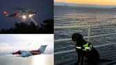 Multi-agency rescue operation involving Northern Ireland and Scotland resources including helicopter, aircraft and dog unit (Photo: K9 Search & Rescue NI).