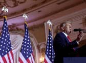 Donald Trump's speech at his Mar-a-Lago resort in Florida marked the launch of his 2024 presidential campaign. Picture: Joe Raedle/Getty Images