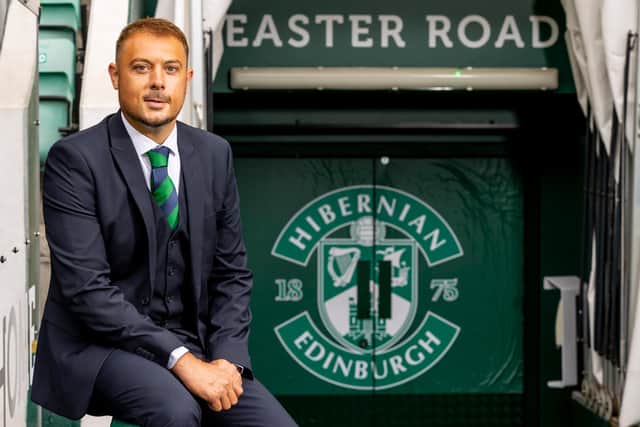 Newly-appointed Hibs chief executive Ben Kensell. Photo by Alan Rennie