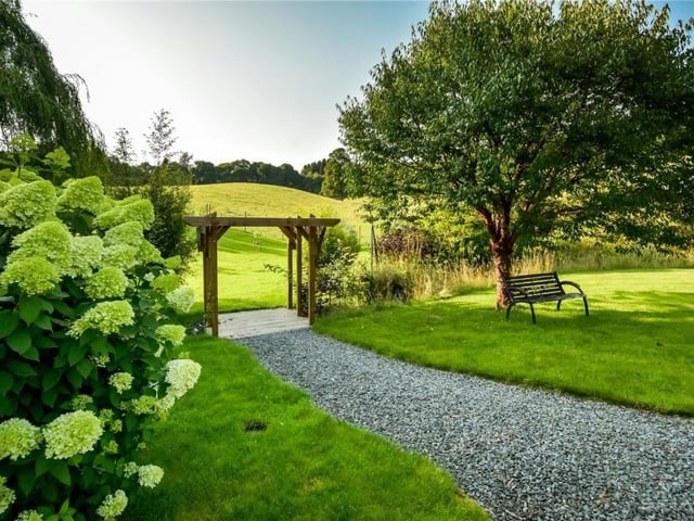 Landscaped garden.