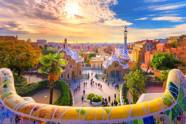 The view from Guell Park, Barcelona. Pic: Alamy/PA