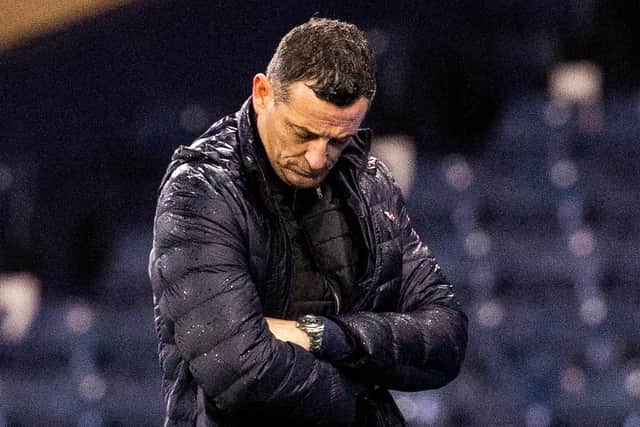 Hibs Manager Jack Ross during a Scottish Cup semi-final match between Hearts and Hibernian at Hampden Park. Photo by Alan Harvey / SNS Group