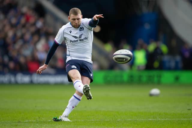 Finn Russell, above, will share Scotland Six Nations captaincy duties with Rory Darge.