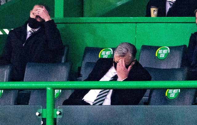 Celtic fans have reacted angrily to Peter Lawwell's statement. Picture: SNS