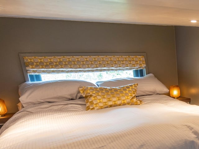 You'll be sure of a good night's sleep in the comfortable double bed.
