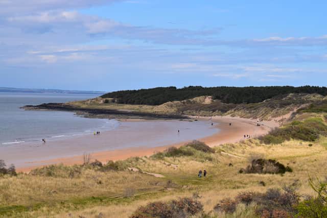 Police were called to the East Lothian beauty spot on Sunday afternoon