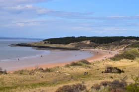 Police were called to the East Lothian beauty spot on Sunday afternoon 