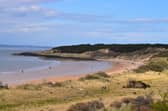 Police were called to the East Lothian beauty spot on Sunday afternoon 