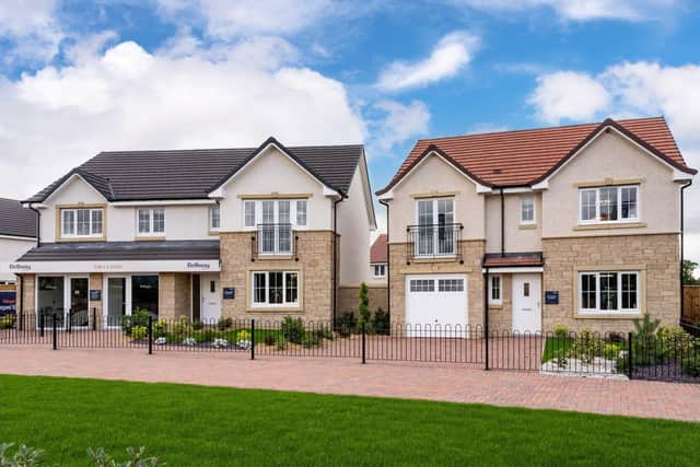 Bellway’s sales centre at Dargavel Village near Bishopton in Renfrewshire