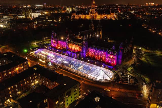 The firm is behind ice rink Elfingrove, which returned last year to Kelvingrove Art Gallery & Museum. Picture: contributed.