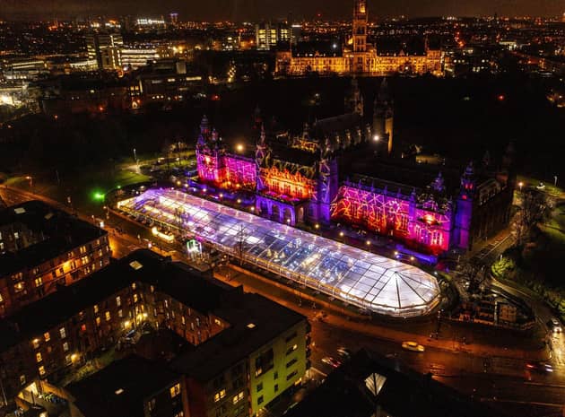 The firm is behind ice rink Elfingrove, which returned last year to Kelvingrove Art Gallery & Museum. Picture: contributed.