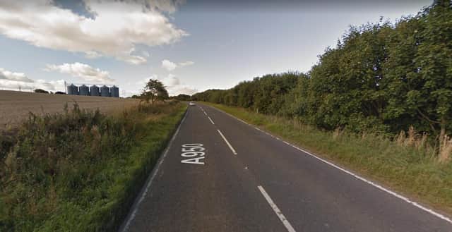 Police officers are appealing for information after a serious road crash near Auchtydonald on the A950.