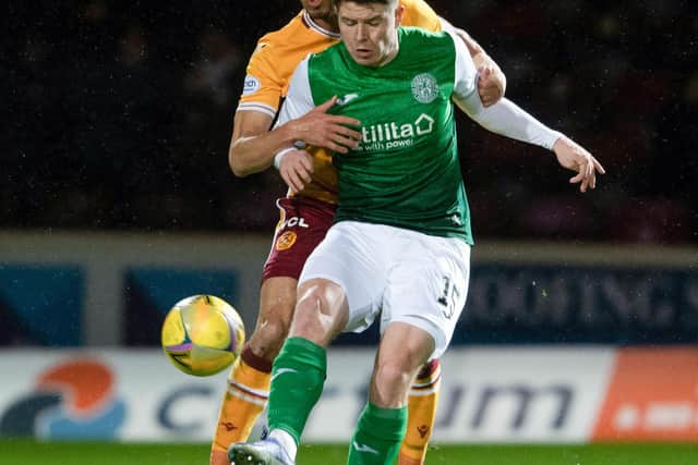 For the second league match in a row, Hibs didn't have a shot on target, with main striker Kevin Nisbet kept quiet.