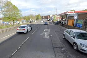 The disturbance occurred on Maryhill Road in Glasgow on Thursday and a man was taken to hospital (Photo: Google Maps).