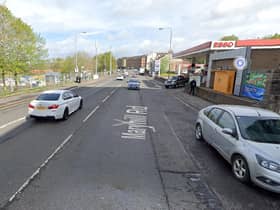 The disturbance occurred on Maryhill Road in Glasgow on Thursday and a man was taken to hospital (Photo: Google Maps).