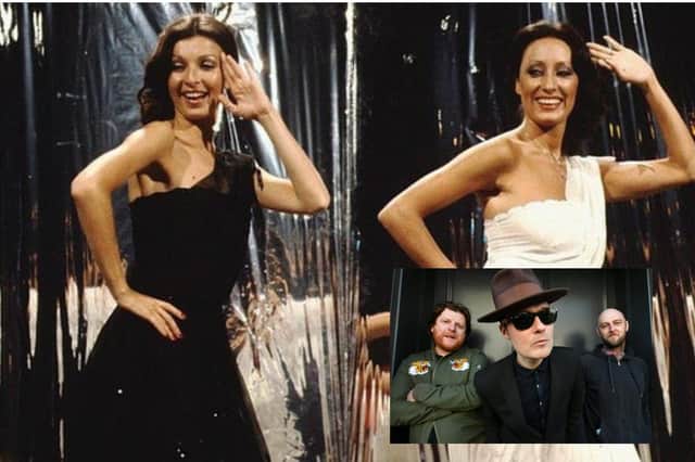 Baccara singer Maria Mendiola (right in main image) says she is not impressed by the Fratellis (inset) cover of the duo's disco classic Yes Sir, I Can Boogie.