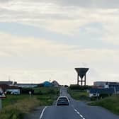 The road to Balivanich on Benbecula, where residents have been told to stop using tap water following a fuel leak at a nearby water treatment works. More than 1,000 homes on Benbecula and South Uist have been affected. PIC: Contributed.