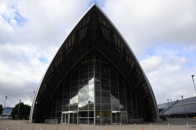 The Armadillo auditorium at Glasgow's SEC, which will be hosting the COP26 UN climate summit (Picture: Andy Buchanan/AFP via Getty Images)