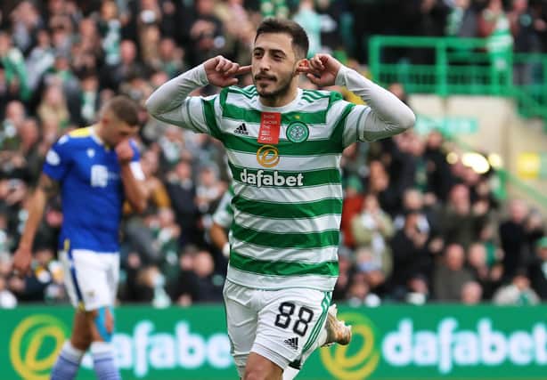Celtic's Josip Juranovic has now bagged to penalties to become the club's first defender to be put on his duties since 1985. (Photo by Alan Harvey / SNS Group)