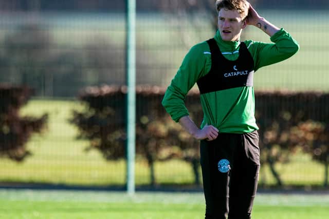 Vykintas Slivka is one of three Hibs players out of contract in the summer.