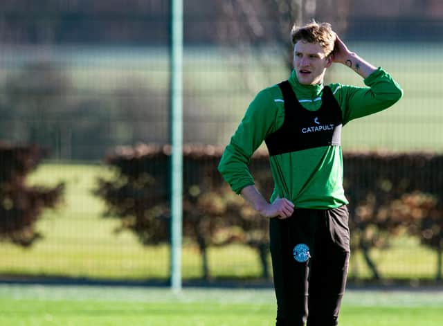 Vykintas Slivka is one of three Hibs players out of contract in the summer.