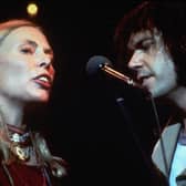 Joni Mitchell and Neil Young in The Last Waltz