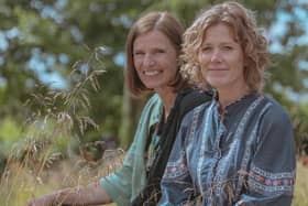 Susan Begg, left with Nicola Semple