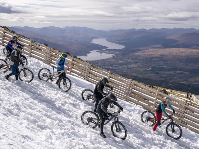 Views across the Nevis Range are predictably spectacular.