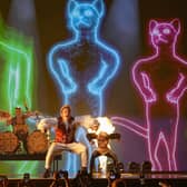 Baby Lasagna of Croatia performs their song Rim Tim Tagi Dim during the dress rehearsal for the first semifinal at the Eurovision Song Contest in Malmo, Sweden. Picture: AP Photo/Martin Meissner