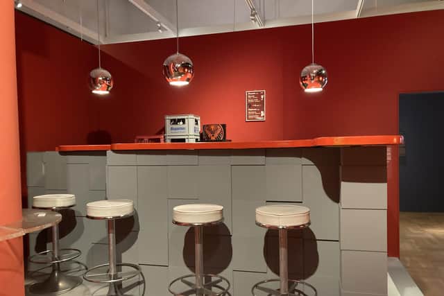 A reconstruction of the Atomic Cafe. Pic: PA Photo/Sophie Goodall.