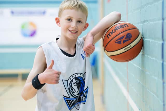 More than 2,000 children across Scotland have been introduced to basketball through Jr. NBA which will stage an event in Dundee this weekend. Picture: Lesley Martin