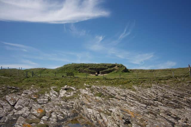Tomb of the Eagles, a burial site at Ibister, South Ronaldsay, which dates to at least 3,000 BC and where human remains were placed for around 800 years. The remains of several eagles were also left there, perhaps as a totemic offering. PIC: Tomb of the Eagles.