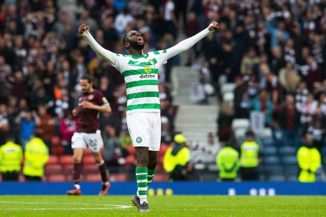Celtic's Odsonne Edouard celebrates winning the 2019 Scottish Cup and his manager Neil Lennon believes he is the "big-game player" who could make the difference against against Hearts this time around. (Photo by Craig Foy/SNS Group)