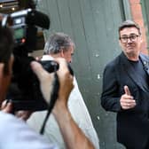 Labour MP and would-be prime minister Andy Burnham after delivering his speech in Manchester yesterday (Picture: Toby Shepheard / AFP via Getty Images)