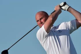 Kilmacolm's Matthew Clark pictured in action in the 2019 Men's Home Internationals at Lahinch. Picture: Courtesy of GUI