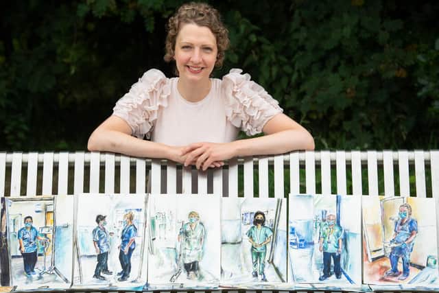 ‘The drawings gave my mind something to focus on’: Scottish artist has created a series of drawings depicted her journey after cancer diagnosis