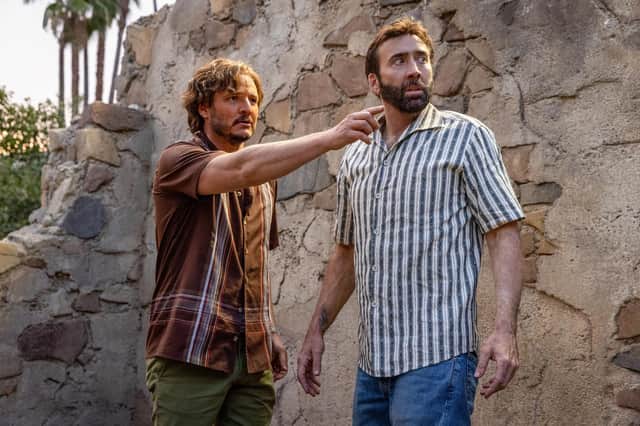 Nic Cage and Pedro Pascal in The Unbearable Weight of Massive Talent (Picture: Karen Ballard)