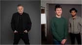 Celebrity photographer Rankin, left, and from right, Jackson Moyles and Tyrone Williams.