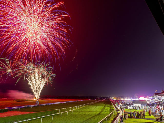 Firework display at Mussleburgh Race course
Picture: Alan Rennie