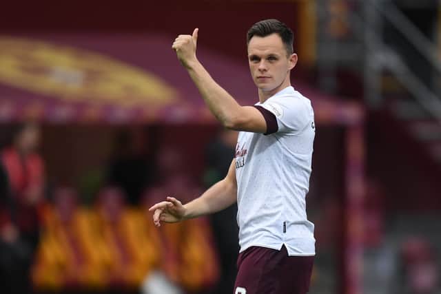 Hearts' Lawrence Shankland has started the season with six goals.  (Photo by Ross MacDonald / SNS Group)