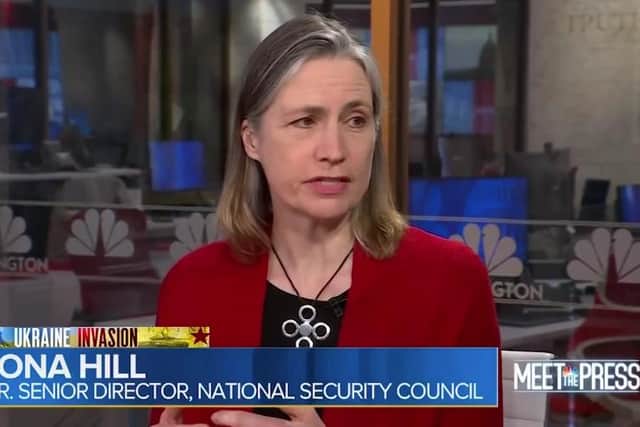 Fiona Hill said Vladimir Putin is paranoid about being assassinated, as well as US intervention following his country’s invasion of Ukraine Credit: NBC News