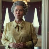 Imelda Staunton as Queen Elizabeth.