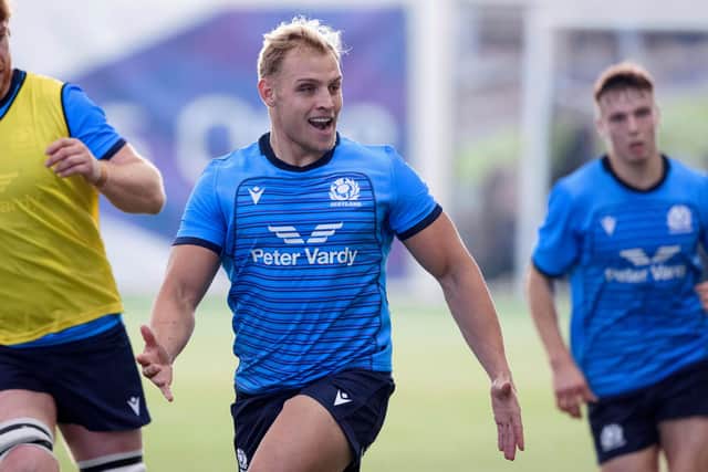 South African-born flanker Dylan Richardson has committed to Scotland. (Photo by Craig Williamson / SNS Group)