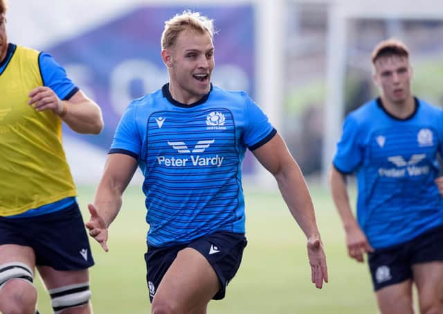 South African-born flanker Dylan Richardson has committed to Scotland. (Photo by Craig Williamson / SNS Group)