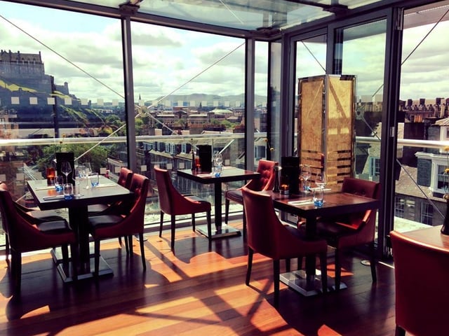 Chaophraya offers gorgeous Thai cuisine and a range of yummy cocktails in a rooftop setting that gives some fabulous views of Edinburgh Castle and beyond. Located in Castle Street.