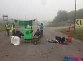 Climate activists got creative in their efforts to blockade Peterhead power station.