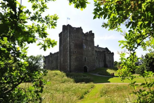 Doune Castle in Stirling appears in a number of episodes in Outlander Season 1 as Castle Leoch, the seat of Clan Mackenzie. The 13th Century castle has also starred in Game of Thrones and Monty Python.