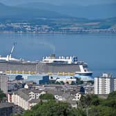 Royal Caribbean International's Anthem of the Seas cruise ship at Greenock in July  2021. Photo: Jeff J Mitchell/Getty Images